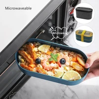 double layer lunch box set that keep food hot with fork spoon bag fresh keeping box microwave lunch box insulation isotherme