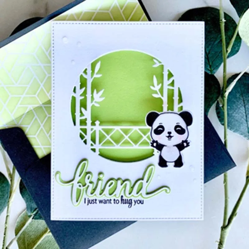 Металлические штампы из бамбука для сада штамп украшения скрапбукинга бумаги