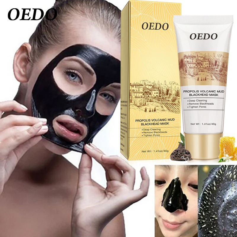 Вулканическая маска для лица OEDO 100 шт./лот удаления угрей клещей прополиса