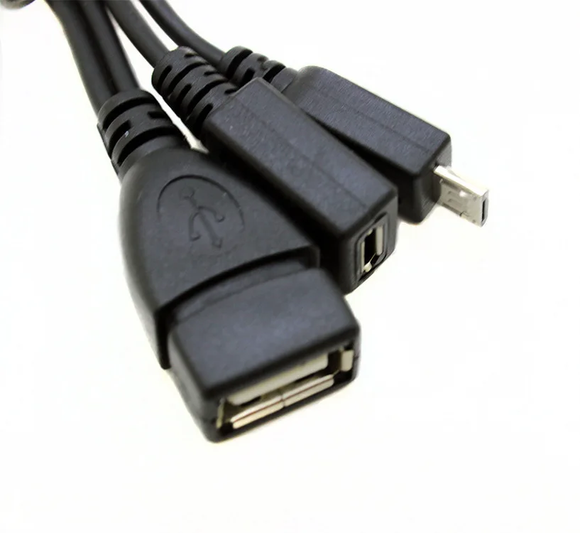 2 в 1 OTG Micro USB мама к папа передача данных хост передачи питания Y сплиттер адаптер 5