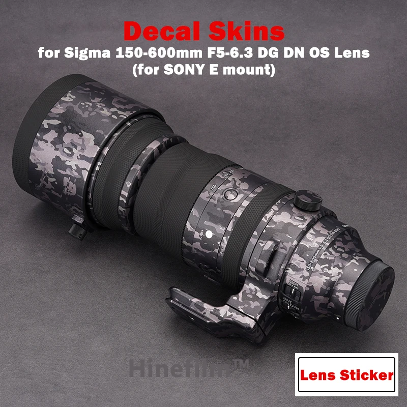

sigma 150600 Premium Decal Skin Protective Film for Sigma 150-600mm F5-6.3 DG DN OS Lens Decal Protector Cover Vinyl Sticker