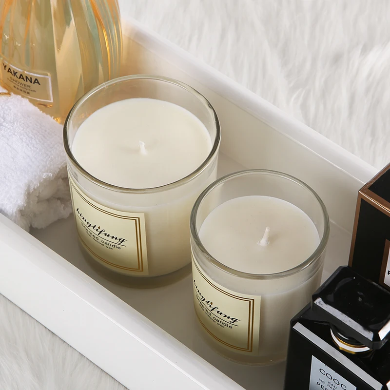 Nordic Романтический ароматические свечи столба соевый бездымного свадебные