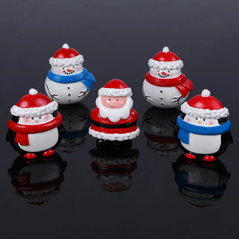 

Christmas Decorations Cute Magnets for Fridge Creative Santa Claus Snowman Cartoon Penguin 3d Resin Fridge Magnet Decoration