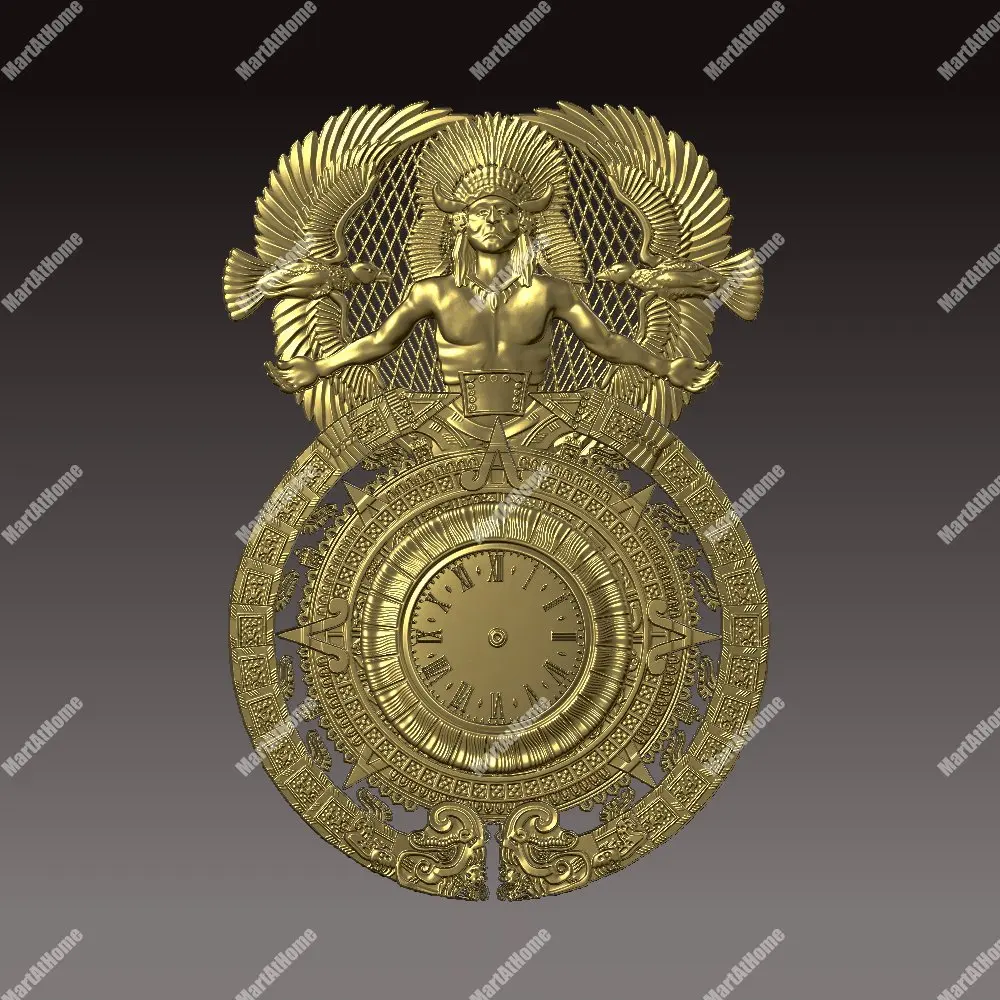 Maya часы 3D STL модель для ЧПУ гравировки и печати рельеф поддержка ZBrush Artcam Aspire