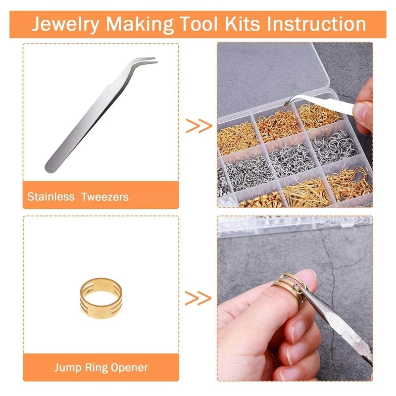 

2320Pc Diy Handmade Jewelry Repair and Production with Accessories Jewelry Survey Results Set