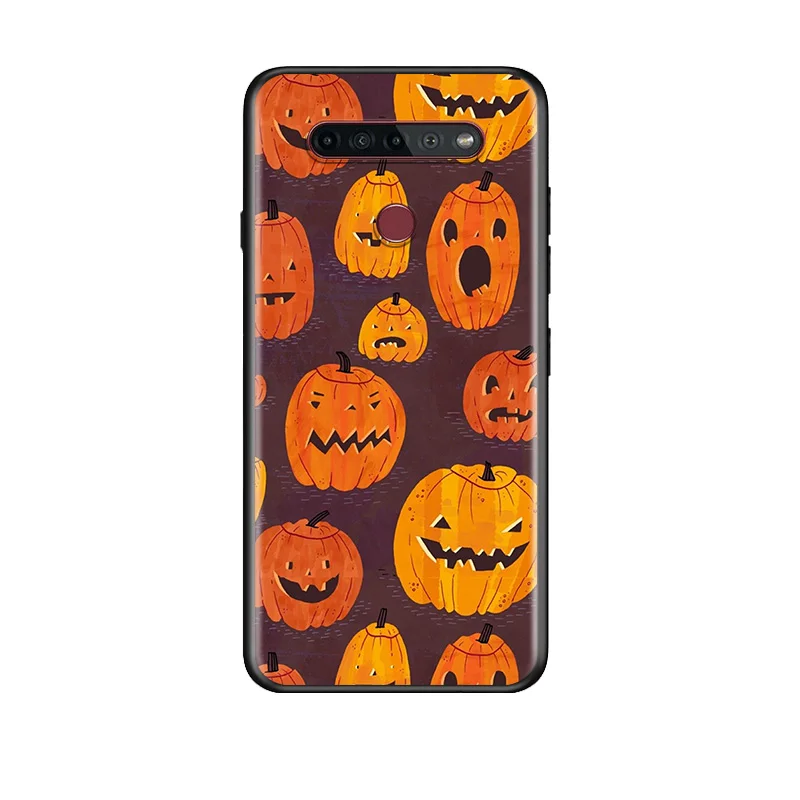 

Pumpkin Halloween For LG G8 V30 V35 V40 V50 V60 Q60 K40S K50S K41S K51S K61 K71 K22 ThinQ 5G Phone Case