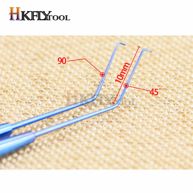 Офтальмологический микроскопический титановый сплав Hack Core нож 45 градусов 90