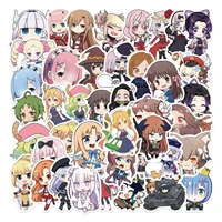 1050pcs anime character cute q version stickers diy bike travel luggage phone laptop waterproof funny sticker decals toys