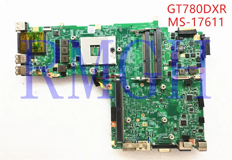 

For MSI GX780R GT780 GT780R GT780DX GT780DXR FOR Laptop Motherboard MS-17611 REV:1.1 DDR3 HM67 Mainboard 100% Tested Fast Ship