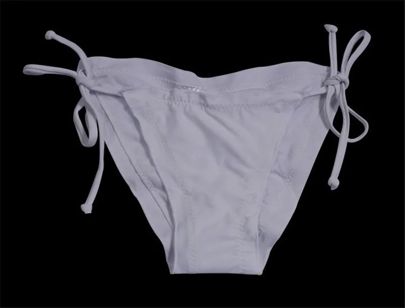 

Sexy Women Thong Bikini Bottoms Solid Neon Orange Tanga Swimming -String Briefs Panty Bikini Brazilian Swimsuit Maillot De Bain