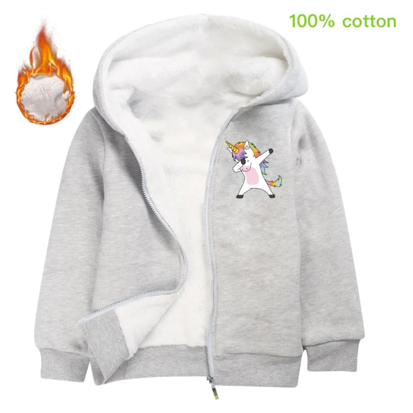 Кардиган на молнии детский с единорогом плотный 2020 | Детская одежда и обувь