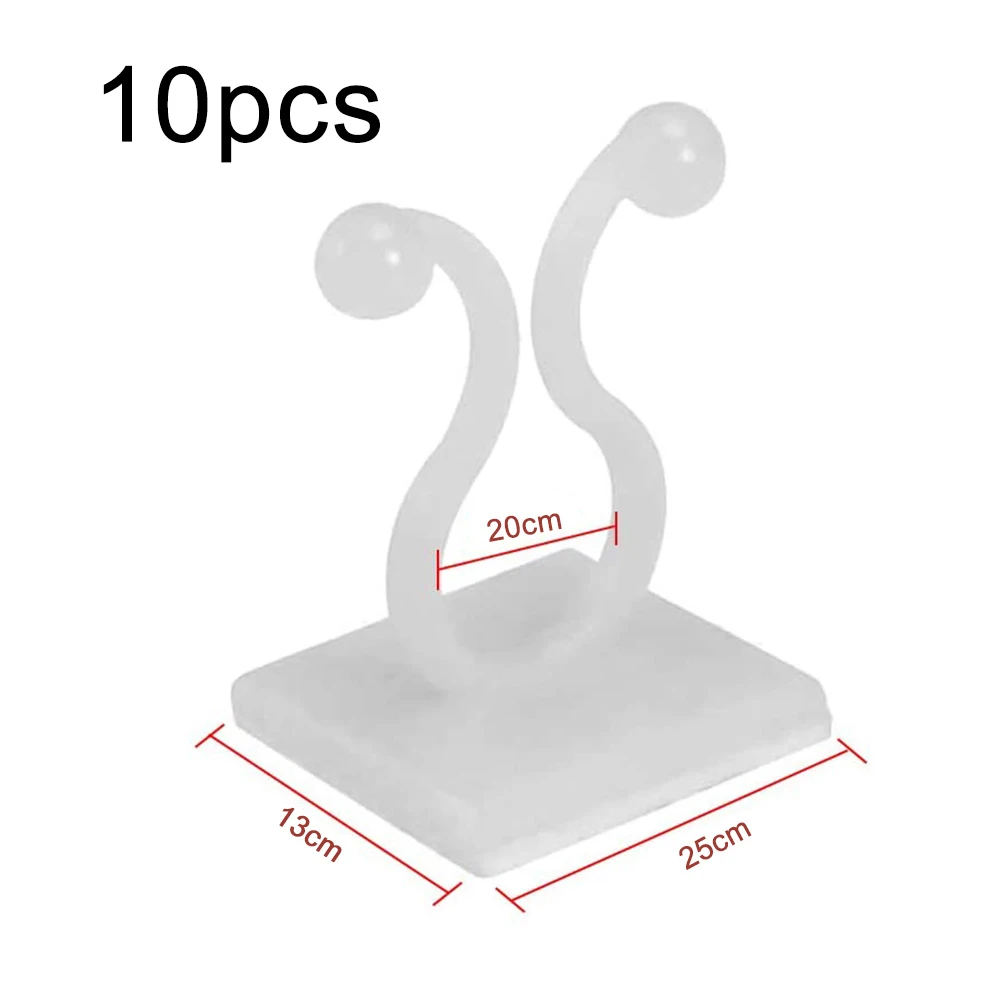 

10pcs Invisible Wall Rattan Clamp Clip Invisible Wall Climbing Vine Sticky Hook Rattan Fixed Clip Brackets Plant Stent Supports