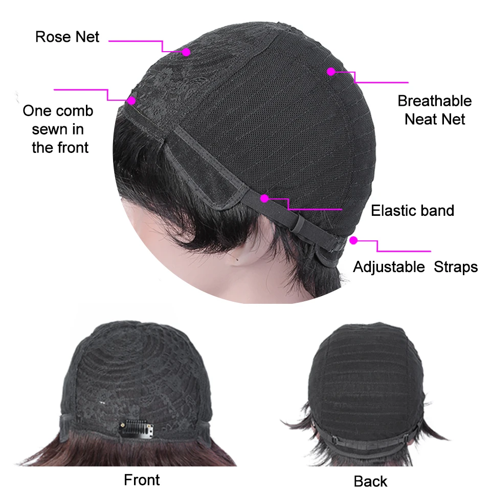 YVONNE короткие парики для женщин естественного цвета прямые бразильские