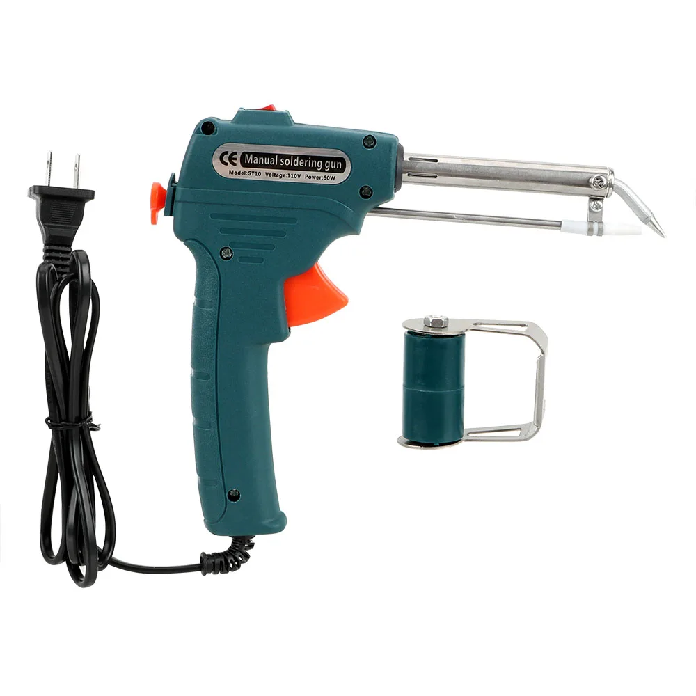 US 110V Green NICEYARD автоматический насос для оловянного пистолета 110 В/220 В 60 Вт ручной оловянный паяльник Электрический паяльник EU/US вилка сварочный инструмент - Цвет: US 110V Green