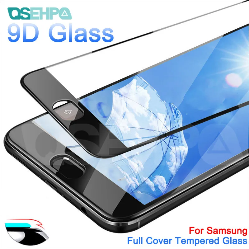 9D защитное стекло на Samsung Galaxy A3 A5 A7 J3 J5 J7 S7 полное покрытие закаленное защитное стекло для экрана