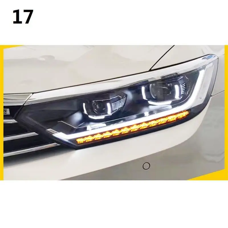 Автозапчасти Luces Led Para авто Drl аксессуары автомобильные лампы фары автомобильные фары в сборе 17 18 для Volkswagen Magotan