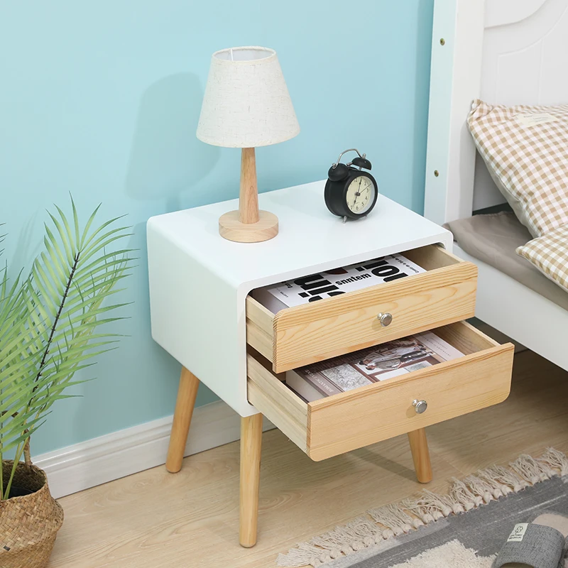 

Скандинавский шкаф из массива дерева один комплект из 42*32*50 см главные белые и вспомогательные деревянные ножки из бревен прикроватный стол...