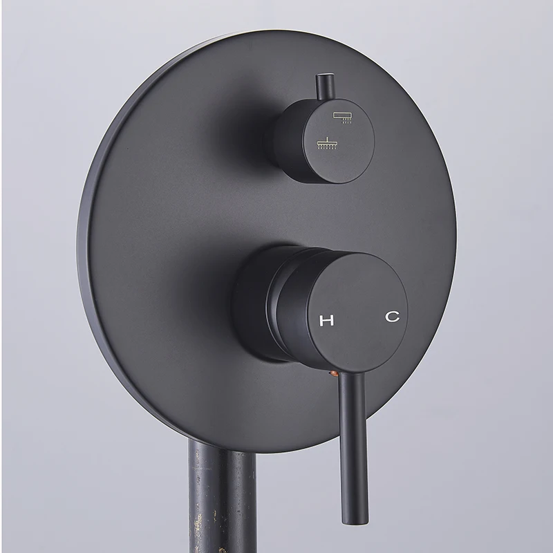 Набор черных круглых смесителей для душа латунная насадка тропического 8 10 12