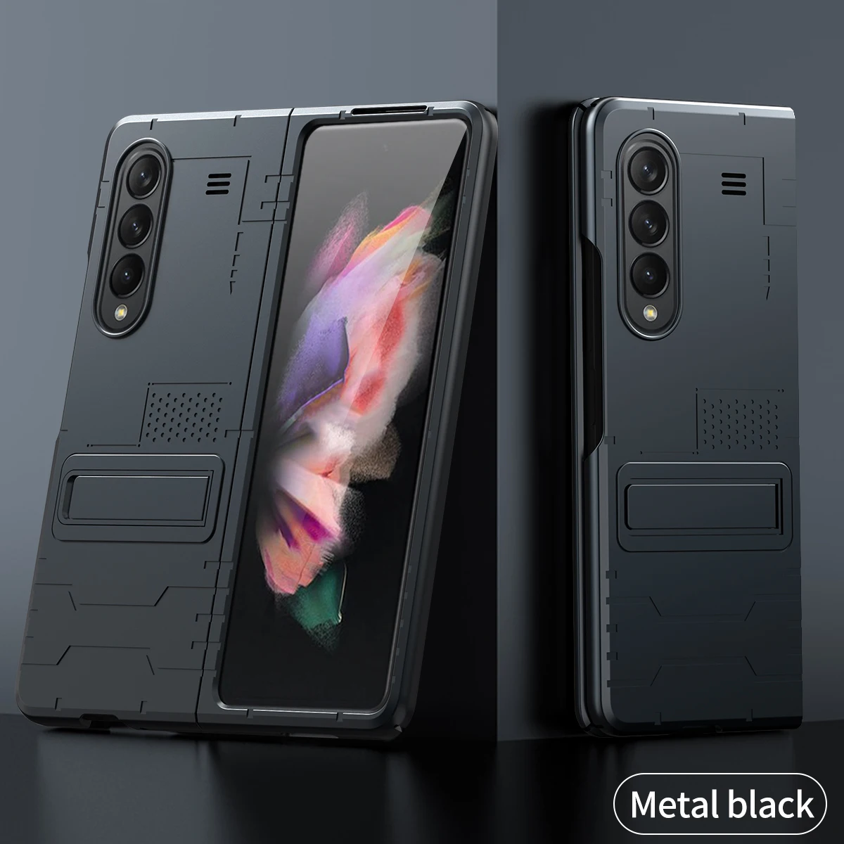 drop protection kickstand protective case for samsung galaxy fold 3 fold3 fold3 fold 2 5g shockproof folding phone bag cover free global shipping