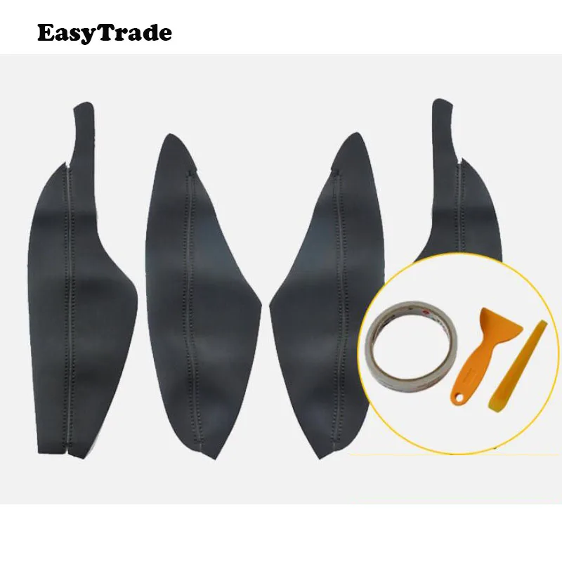 4 шт. автомобильная внутренняя дверная панель подлокотник из микрофибры кожаный