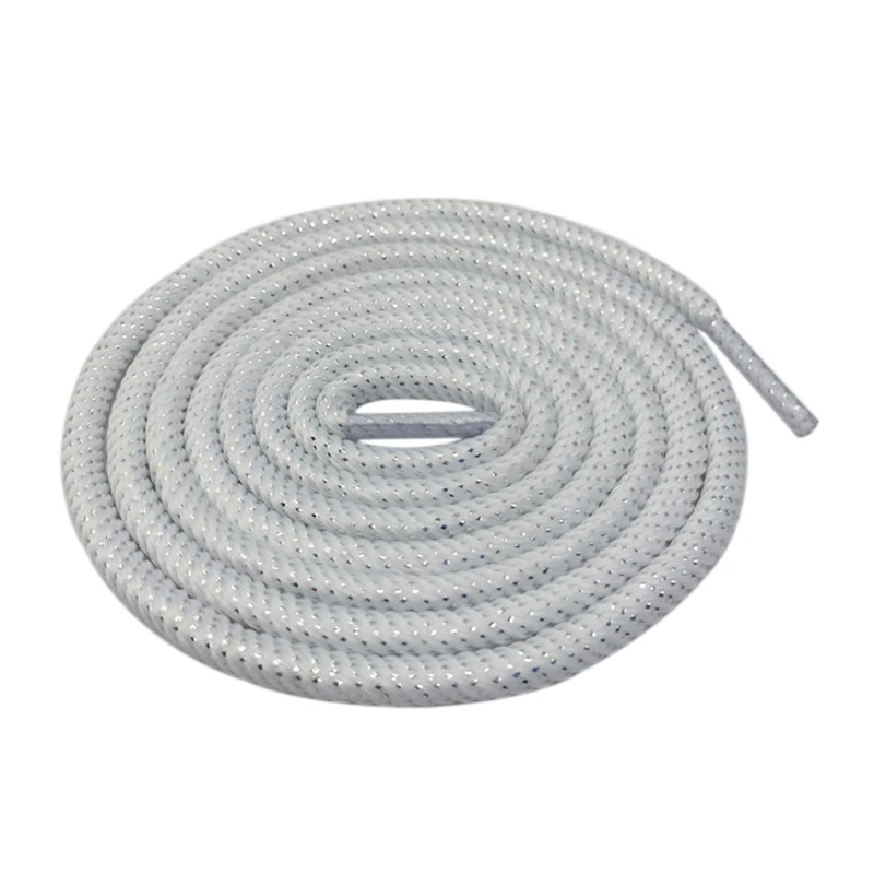 

Round Spiral Pattern Shoelaces Glitter Sparkle Shoestrings Unique Flashing Dress Shoe Laces Metallic Yarn Bootlaces