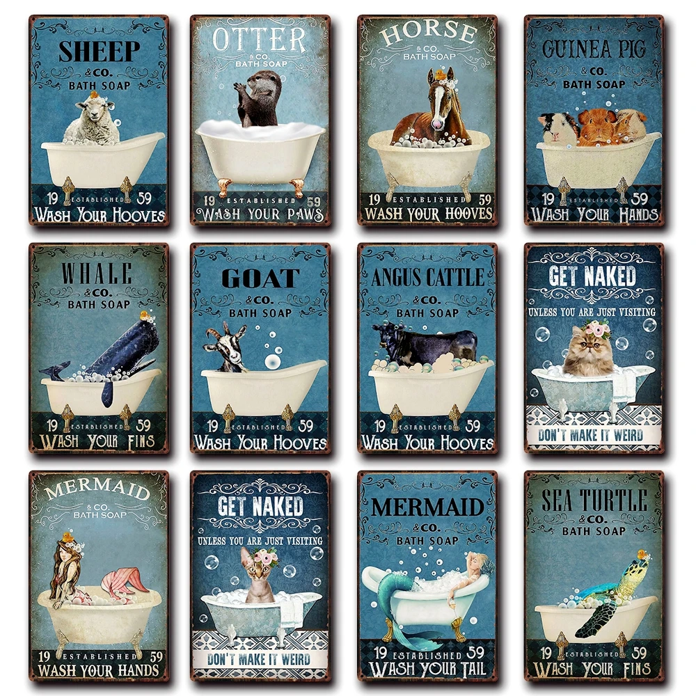[Kelly66] Лошадь кролик корова свинка лиса коза коала банное мыло жестяное искусство