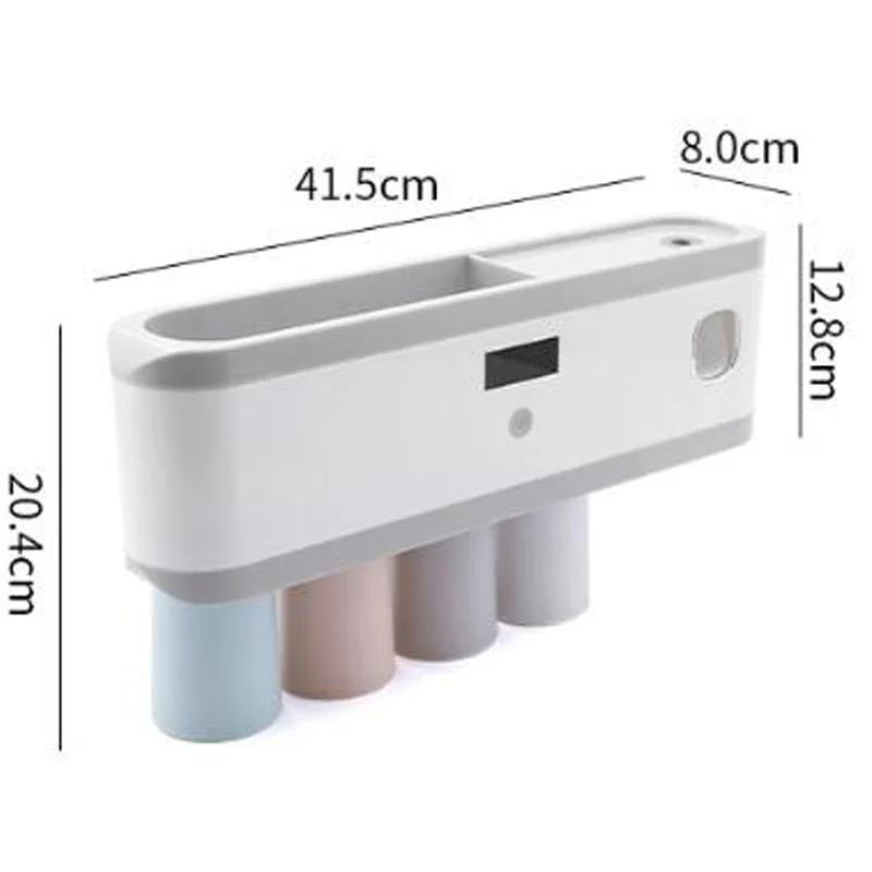 

Bathroom Accessories organizer Set Toothbrush Holder Automatic Toothpaste Dispenser Holder Toothbrush Wall Mount Rack Tools Set