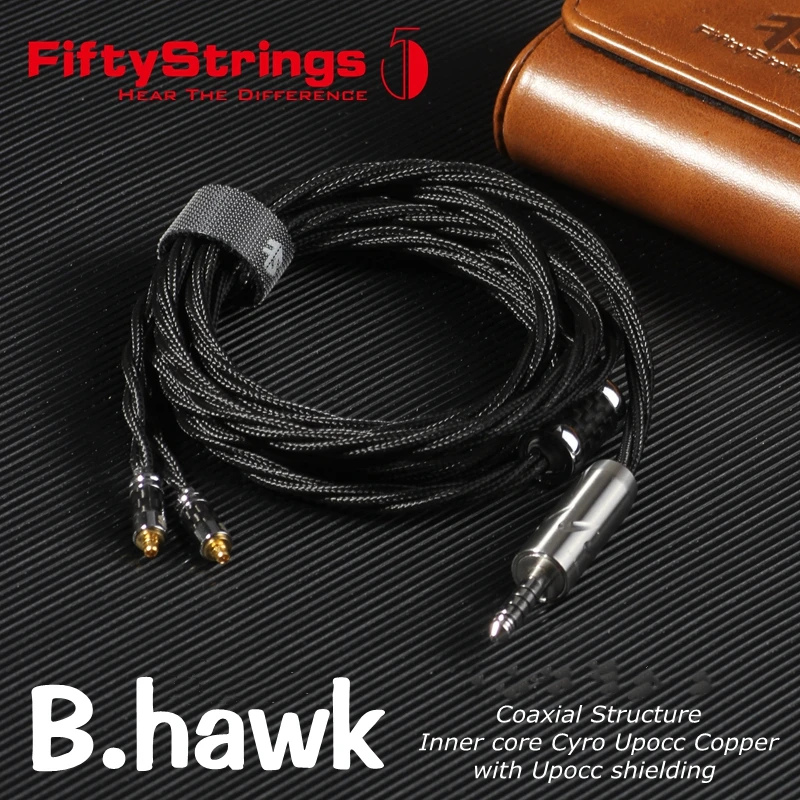 Кабель для обновления наушников 50 струн B.Hawk 2 Bandung upocc монокристаллический медный