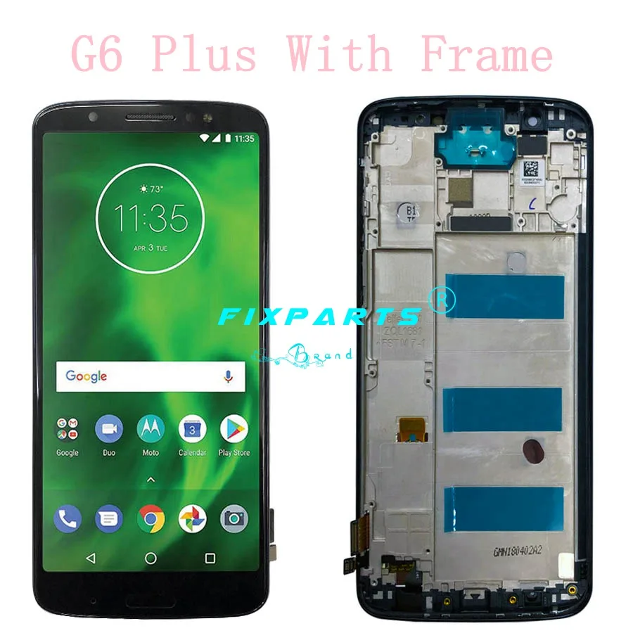 

ORIGINAL 5.93" 2560x1440 LCD For Motorola Moto G6 Plus Display LCD XT1926 Touch Screen Digitizer Replace For Moto G6 XT1925 LCD