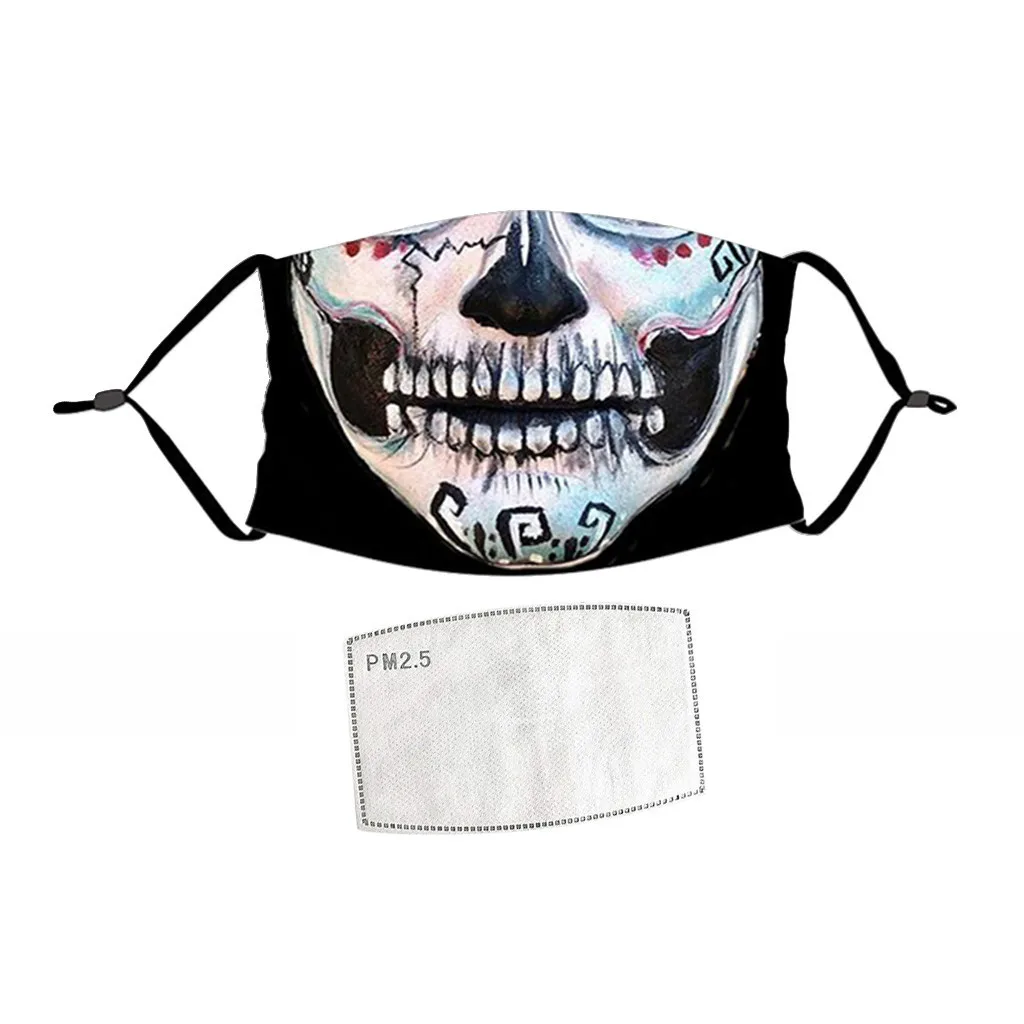 

Face Mask Adult Adjustable Activated Carbon Pm2.5 Anti-spitting Protective Washable Mask Cotton Mouth Masks Reusable