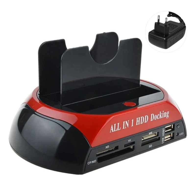 

Док-станция USB2.0/Type C для жестких дисков, 2,5 дюйма, SATA, IDE, два слота