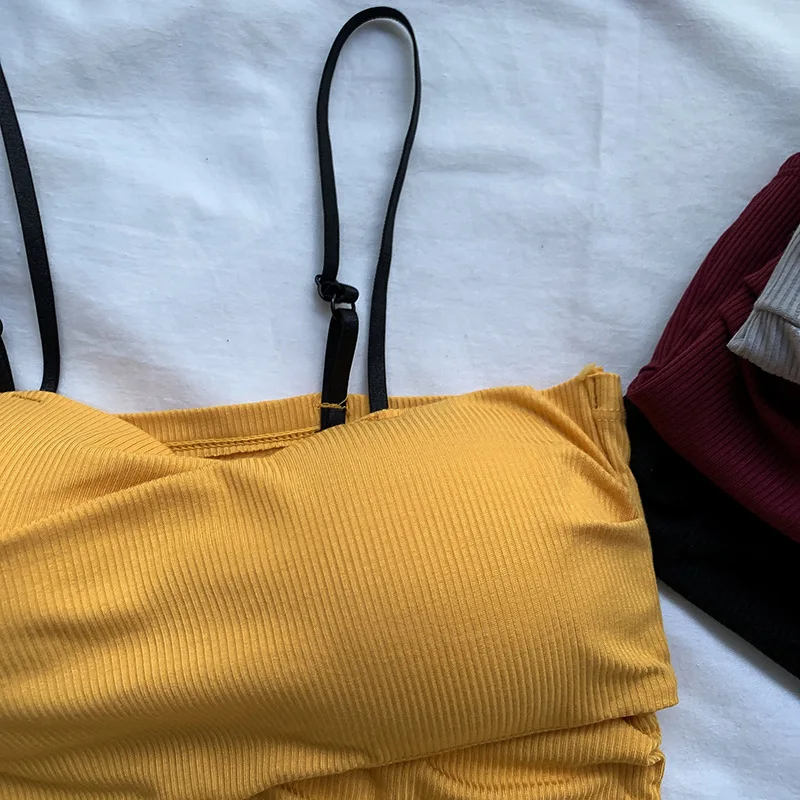 

Women's Underwear Tube Top Brassiere Fashion Sports Tank Up Sexy Solid Color Top Female Suspender Bra Sexy Lingerie