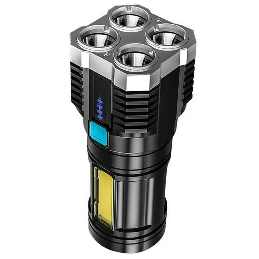 4-ядерный суперъяркий перезаряжаемый наружный Многофункциональный светодиодный