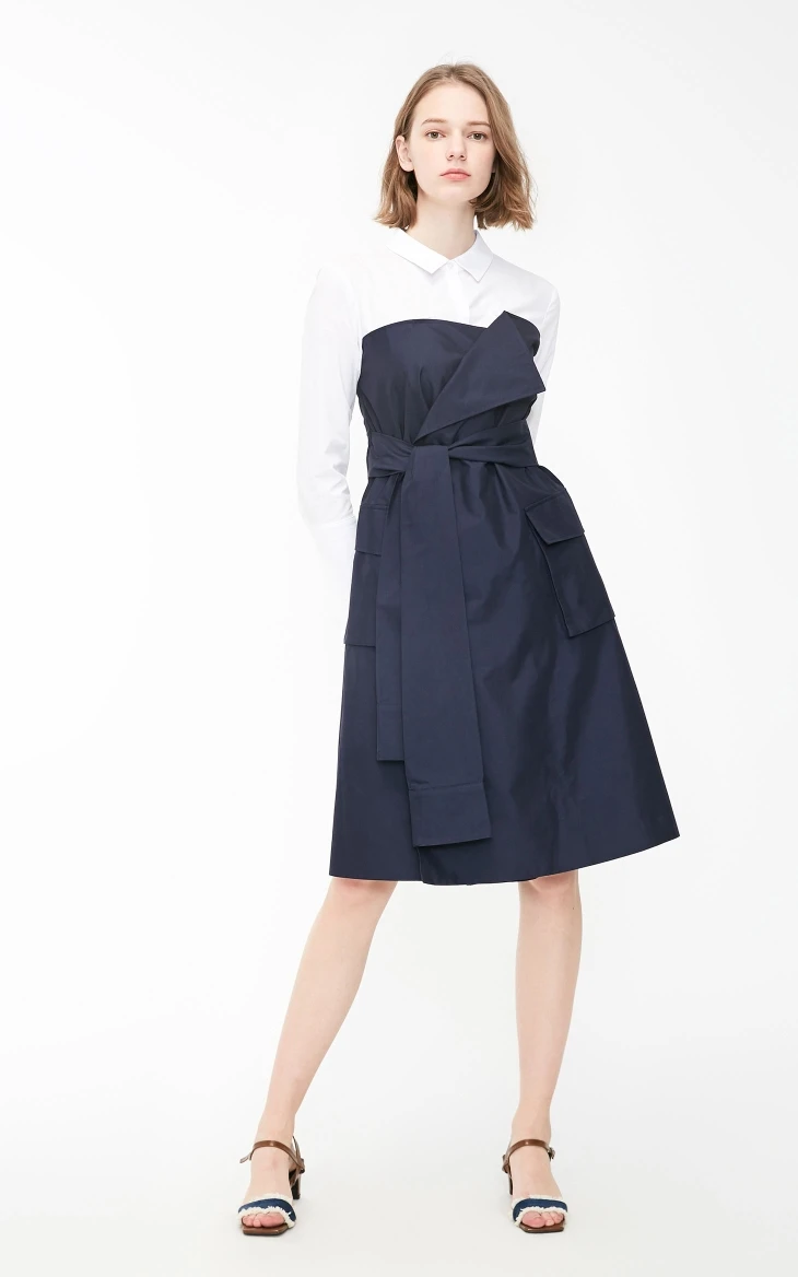 Vero Moda женское платье-трапеция из двух частей на шнуровке | 3191SZ505