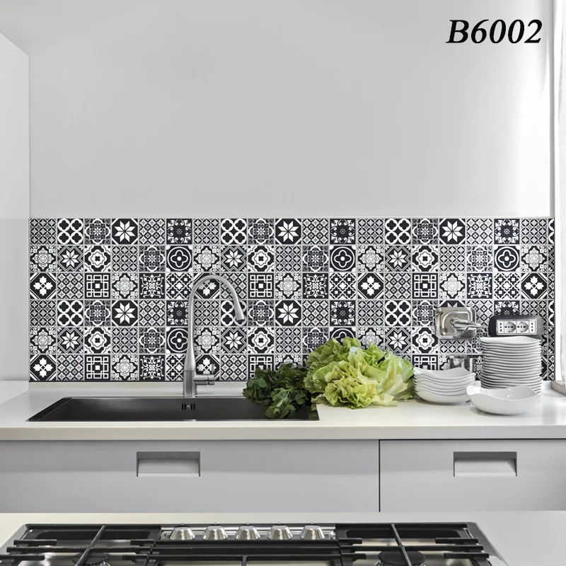 

Waterproof Kitchen Wallpaper High Temperature Paste Self-Adhesive Marble wall paper Foil Bathroom Kitchen Wall Stier Decor