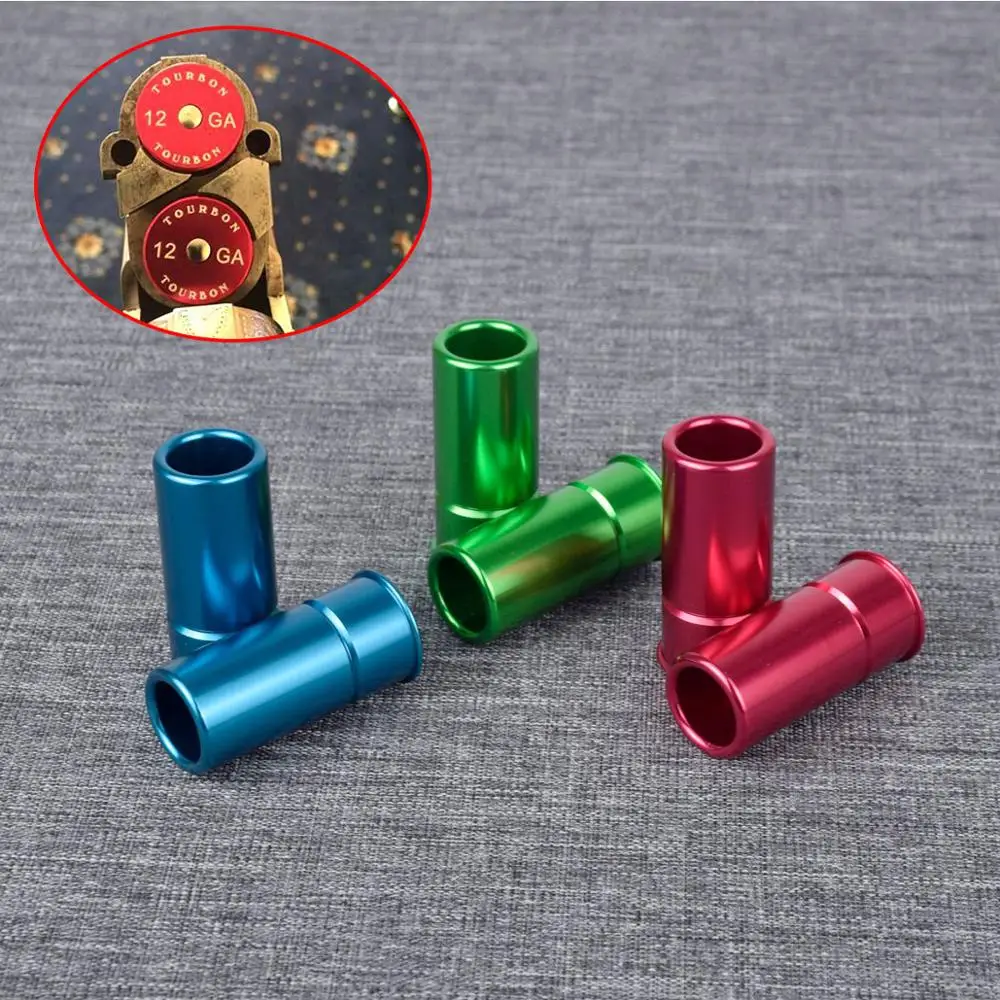 

Tactical Tourbon Hunting 12 Gauge Shotgun Aluminum Snap Caps Ammo Shells Training Reusable Recycled 2 Pcs Dry Firing