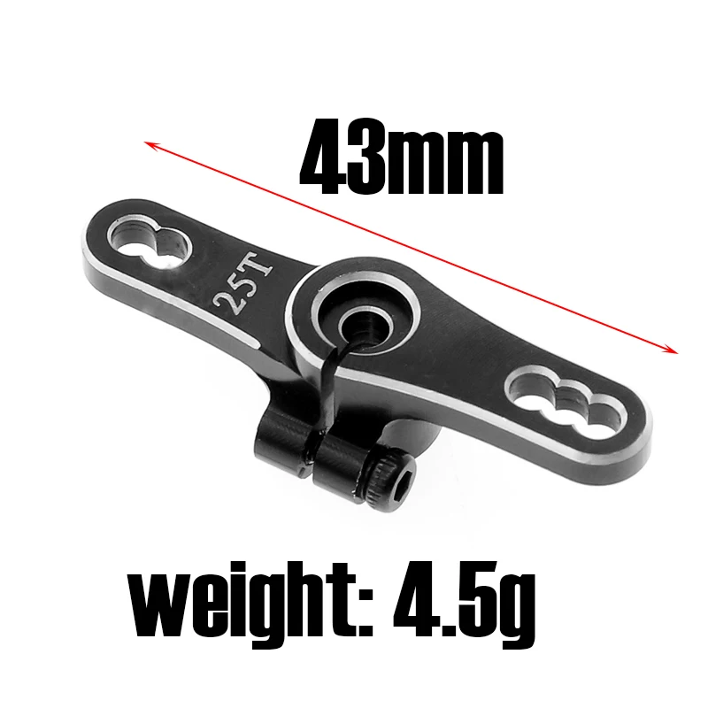 25T Metal Servo Arm Swing Arms WIth Lock Adjustable For RC Car TRX4 90046 SCX10 Aircraft Ship images - 6