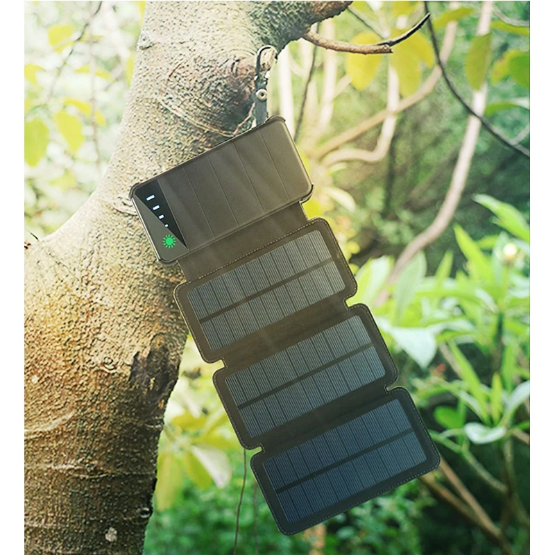 Последняя модель 20000mAh солнечный банк питания водонепроницаемое солнечное зарядное устройство Внешняя батарея резервный чехол для сотовые телефоны, планшеты