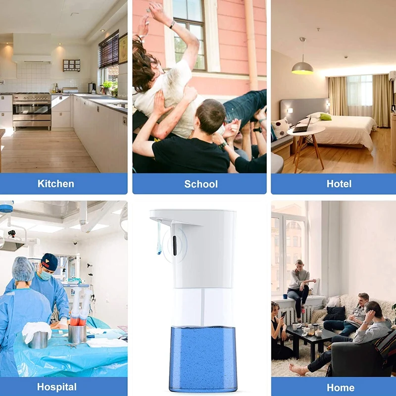 

Automatic Soap Dispenser, 500Ml Touchless, Automatic Hand Gel Dispenser with Infrared Motion Sensor Suitable for Home