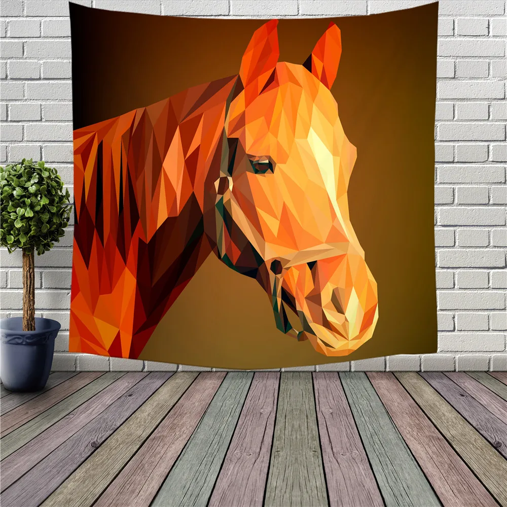 Картина маслом в виде лошади гобелены художественные настенные подвесное