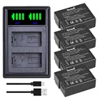 4  DMW-BLC12 BLC12 DMW-BLC12E DMW-BLC12PP аккумулятор + двойное зарядное устройство для Panasonic Lumix DMC-G85 FZ200 FZ1000 G5 G6 GH2 GX8