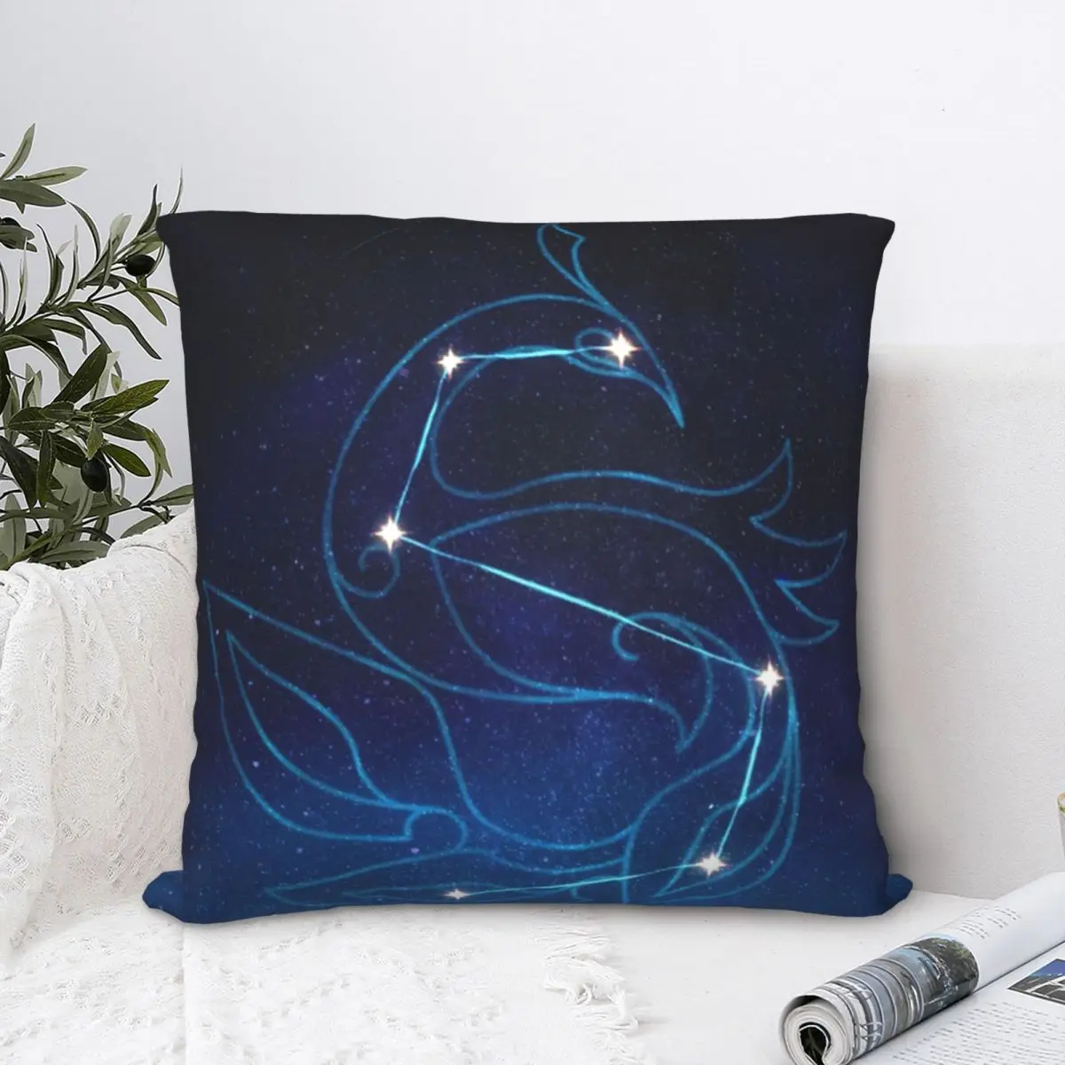 

Kaeya Constellation Genshin Impact Square Pillowcase Cushion Cover cute Zip Home Decorative Throw Pillow Case for Sofa Nordic