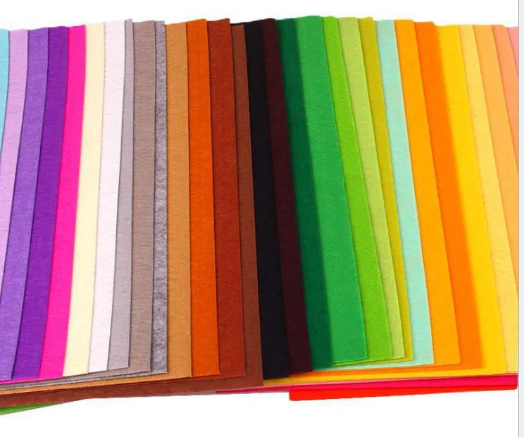 Нетканый фетровый материал комплект ткани толщиной 1 мм для шитья кукол фетровые