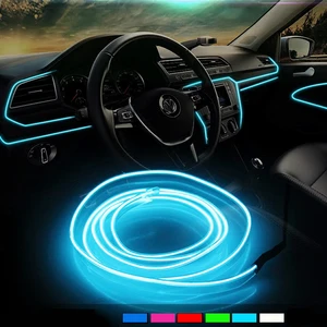 Car Interior Lighting Auto LED Strip Garland EL Wire Neon Light For Chevrolet Cruze OPEL MOKKA ASTRA J Hyundai Solaris Accent