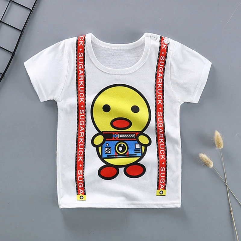 

Children's T-Shirts Summer Short-sleeved T-shirt New Cartoon Cute