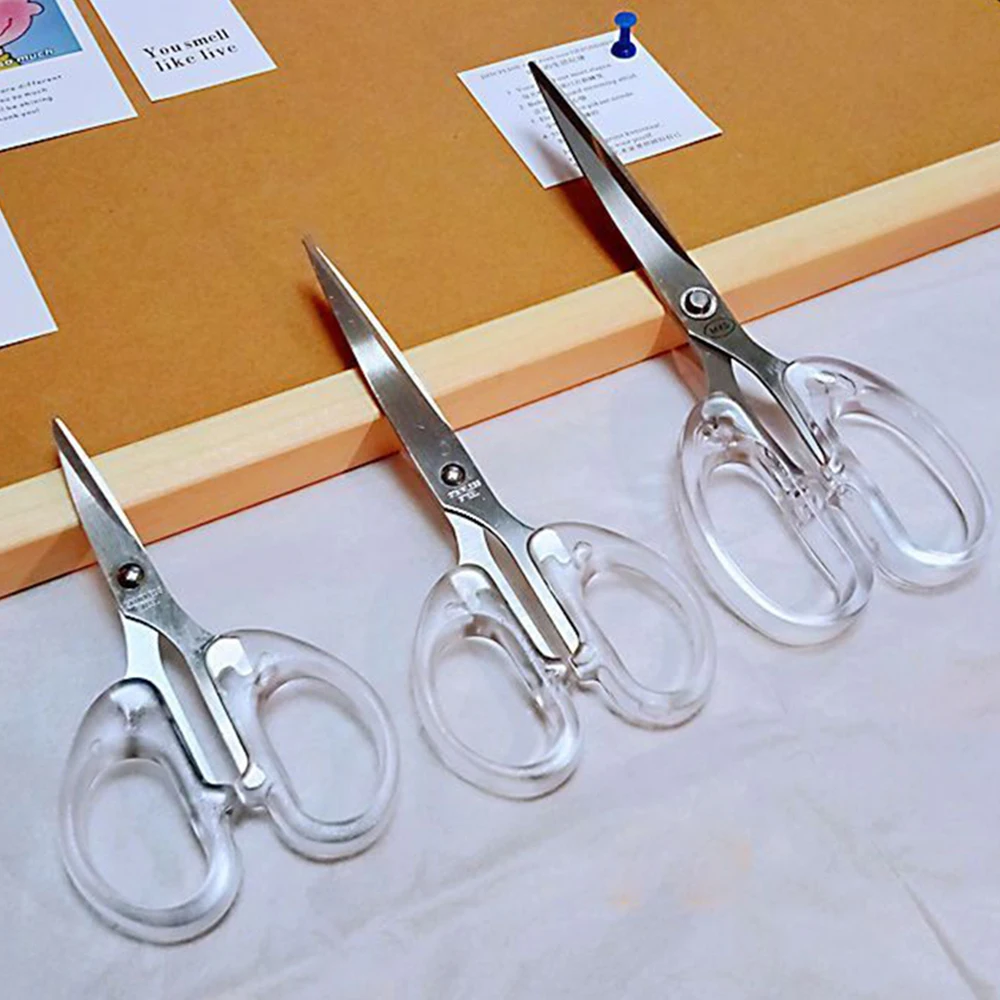 

1 шт., прозрачные ножницы из нержавеющей стали