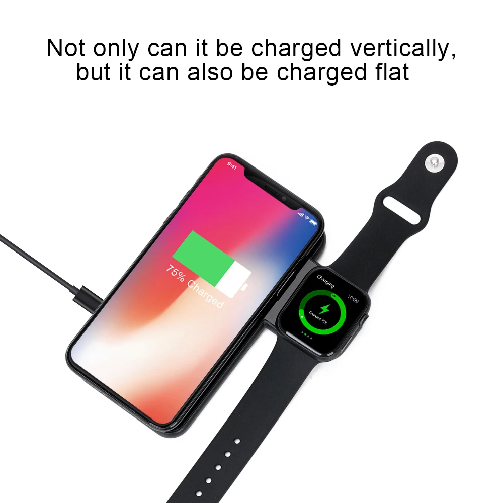 Беспроводное зарядное устройство Qi для IPhone XS XR X 8 Iwatch 1 2 3 4 10 Вт быстрая зарядка