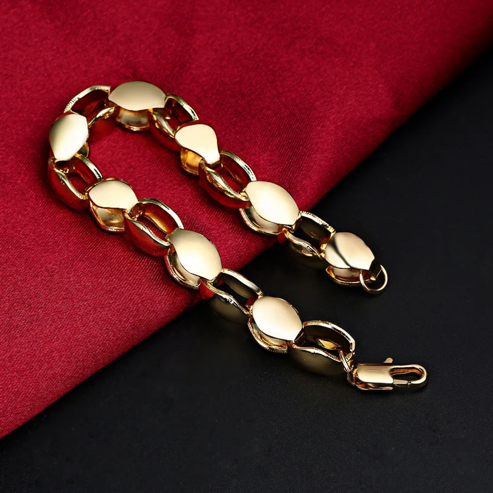 Кубинский браслет-цепочка золотого цвета для мужчин и женщин панк хип-хоп