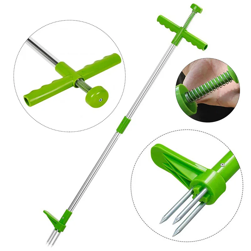 Инструмент для удаления травы с длинной ручкой легкий съемник корней ножной