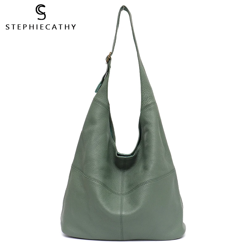 

SC женские модные сумки из натуральной кожи 2020, женские сумки высокого качества из мягкой кожи, регулируемые сумки через плечо, женские больш...